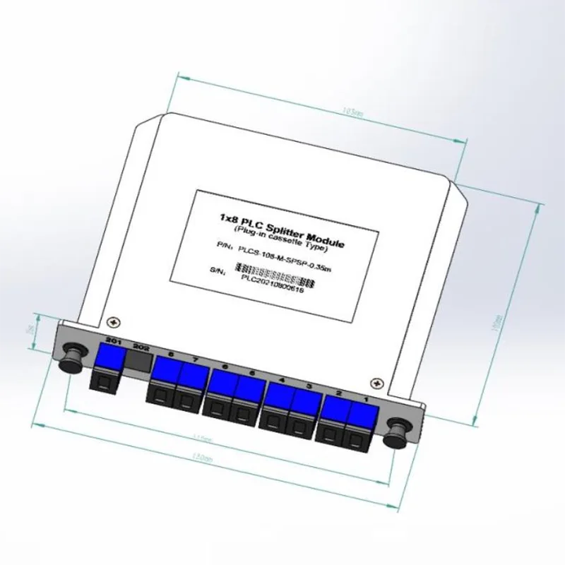 1*4 1*8 PLC Plug-In Splitter