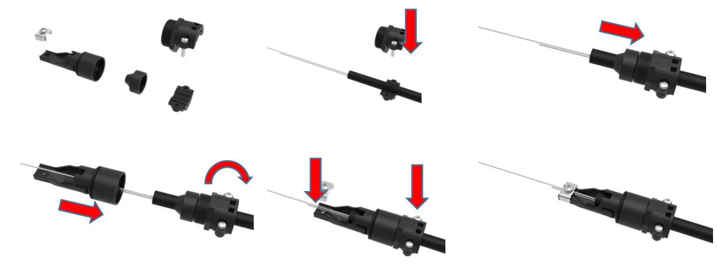 Pre-connectorized Fiber Optic Cable Distribution Box GFS-8SX